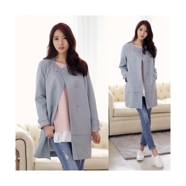 ノーカラーコート パステルカラー 春色 ハーフ丈 コート 新作 レディース Buyee Servicio De Proxy Japones Buyee Compra En Japon