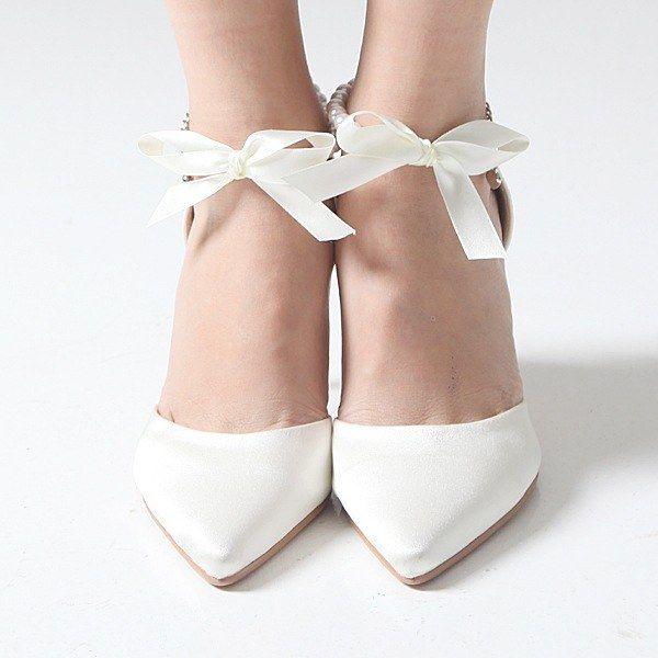 アンクルストラップ パンプス ポインテッドトゥ リボン パーティー結婚式 ２次会 新作 レディース シューズ Buyee Buyee 日本の通販商品 オークションの代理入札 代理購入