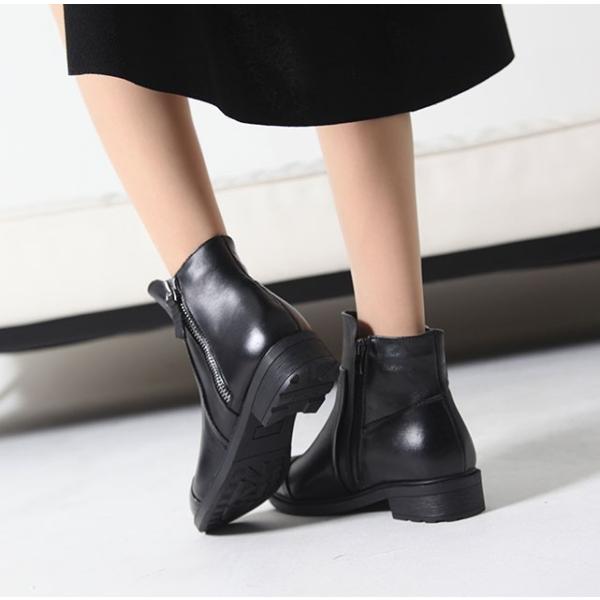 ショートブーツ レディース シンプル ローヒール サイドジップ 本革 ブーツ ファッション レディース 靴 婦人靴 30代 40代 Buyee Buyee Japanese Proxy Service Buy From Japan Bot Online