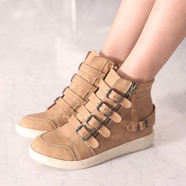 ハイカットスニーカー レディース 黒 ベルト サイドジッパー スニーカー 15 新作 レディース シューズ Buyee Buyee Japanischer Proxy Service Kaufen Sie Aus Japan