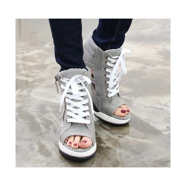 インヒールスニーカー ハイカット 厚底 オープントゥ スニーカー インヒール 15 新作 ワンズ レディース シューズ Buyee Buyee Japanese Proxy Service Buy From Japan Bot Online