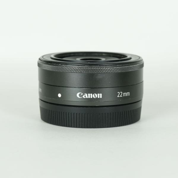 美品 Canon EF-M 22mm F2 STM プロテクター付 ジャンク品 | フィルター付] Canon EF-M22mm F2 STM [グラファイト] EF