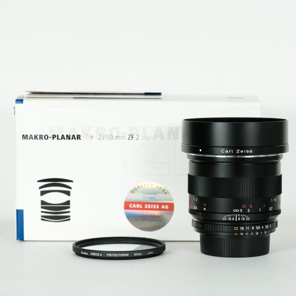 レンズ(単焦点) Carl Zeiss Makro Planar T*2 50 ZK 極美品】Carl Zeiss Makro Planar T* 2/50 ZF