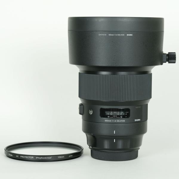シグマ Sigma 105mm F1.4 DG HSM キヤノンEFマウント美品 良品 | フィルター付] SIGMA 105mm F1.4 DG HSM｜Art [キヤノン用