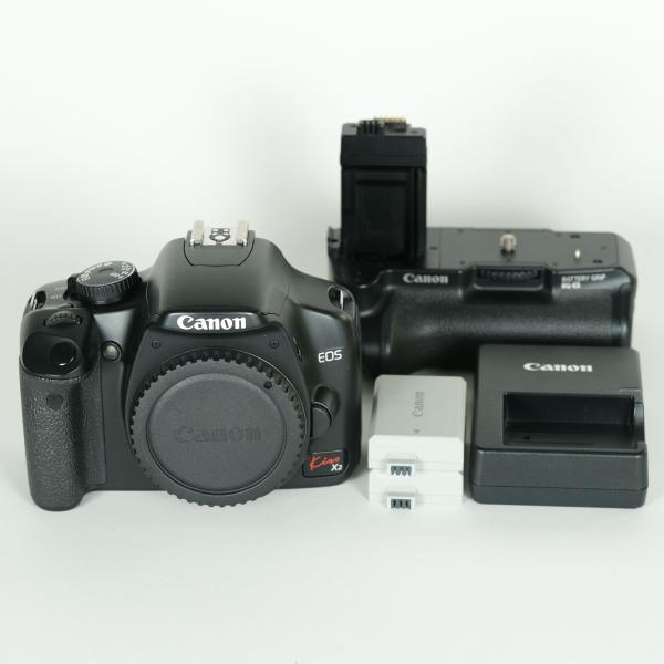 良品 | バッテリーグリップ付] Canon EOS Kiss X2 ボディ キヤノンEF-S