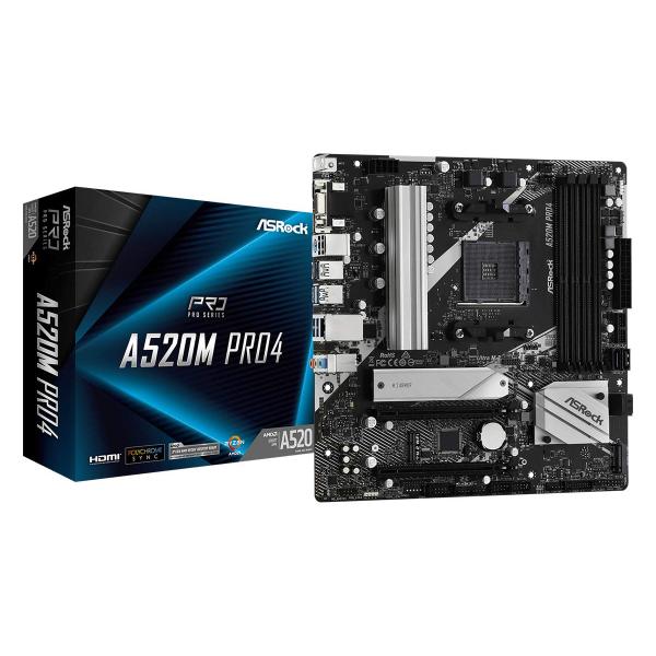 Ryzen 5 5500GT装着済マザーボード asrock A520M-HVS