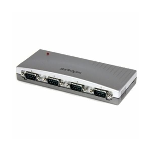 StarTech(スターテック) ICUSB2324 シルバー RS232C変換ハブ 4ポート