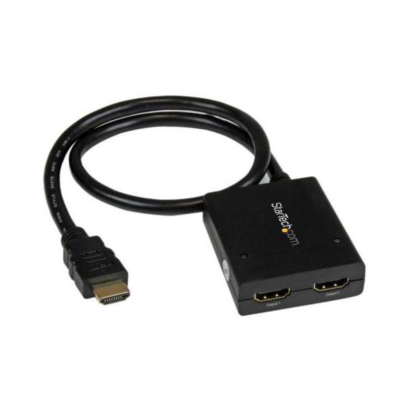 StarTech(スターテック) ST122HD4KU ブラック 2出力HDMI分配器 USBバスパワー対応