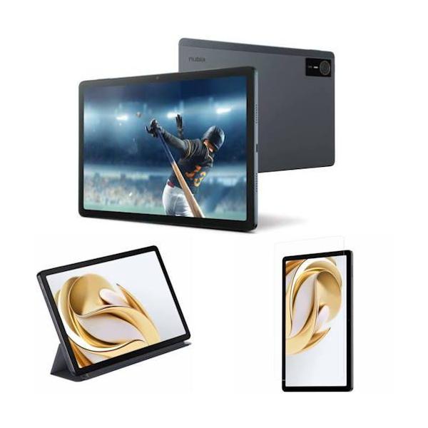 nubia pad se ケースフィルム付き ZTE(ゼットティーイー) 【純正カバー+保護フィルムセット】nubia Pad