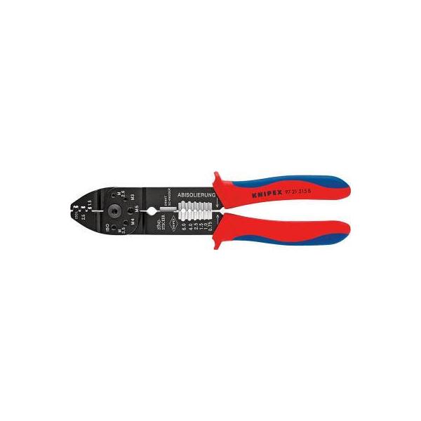 クニペックス(ＫＮＩＰＥＸ) 9721-215B 圧着ペンチ 215mm