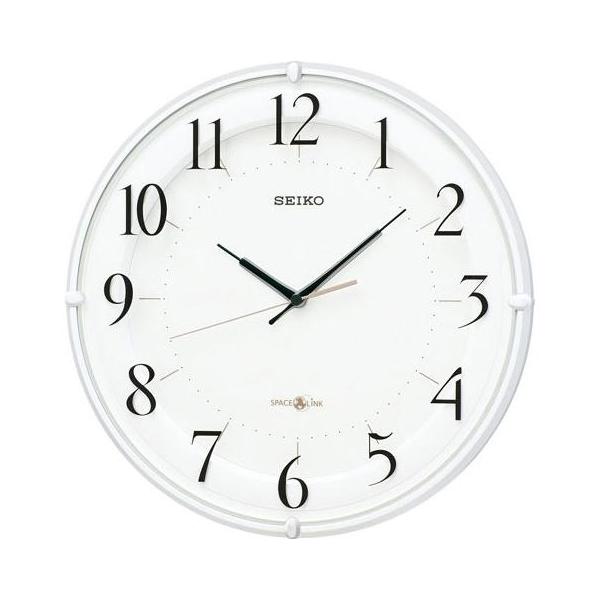 セイコー(SEIKO) GP216W 白パール 衛星電波掛け時計