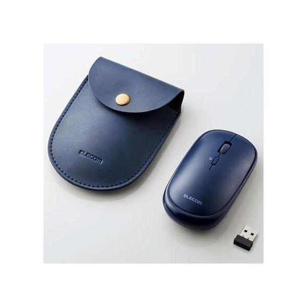 エレコム(ELECOM) M-TM10DBBU ブルー 2.4GHz無線 ワイヤレスモバイルマウス Slint スリント 4ボタン