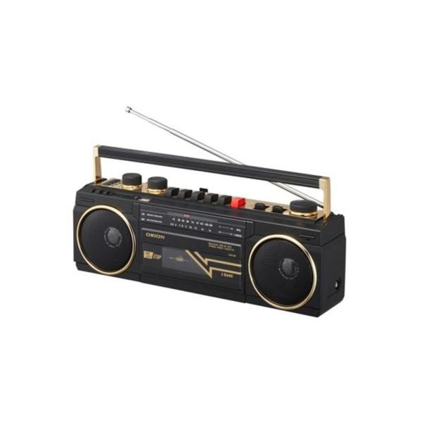 ORION SCR-B3-BK ブラック Bluetooth搭載ステレオラジオカセット レトロ USB SD MP3 FM/AM