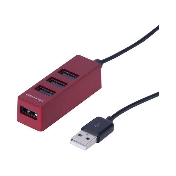 ■コンパクトなボディに使いやすい縦挿しUSB2.0ハブ■底面マグネット付きでスチールデスク等に固定できます■30cmケーブルタイプ
