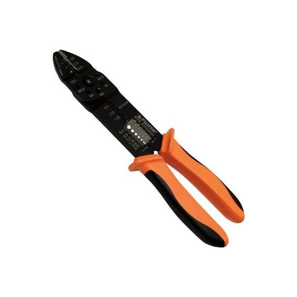 フジ矢 FA104 万能電工ペンチ 220mm 絶縁・裸端子用