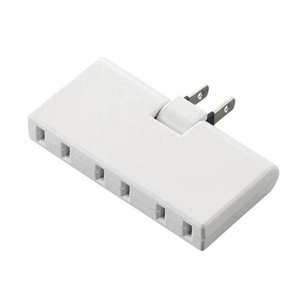 他サイト： エレコム(ELECOM) T-TR05-2300WH ホワイト トリプルタップ アンダ―タイプ 2ピン 3個口の商品画像