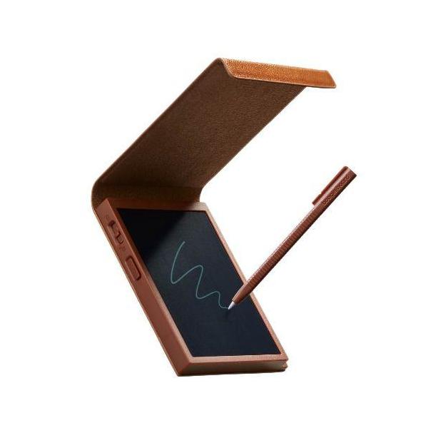 [Release date: September 26, 2025]■カバンやポケット内で画面が擦れない、カバー付きの電子メモパッドです■レザー風のカバーは持ち運びたくなる上質な風合い■消去ボタンや消去ロックを本体側面に設計したことで、持ち...