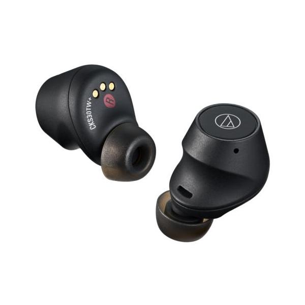 【長期保証付】オーディオテクニカ(audio-technica) ATH-CKS30TW+/BK マットブラック Bluetooth 完全ワイヤレスイヤホン SOLID BASS