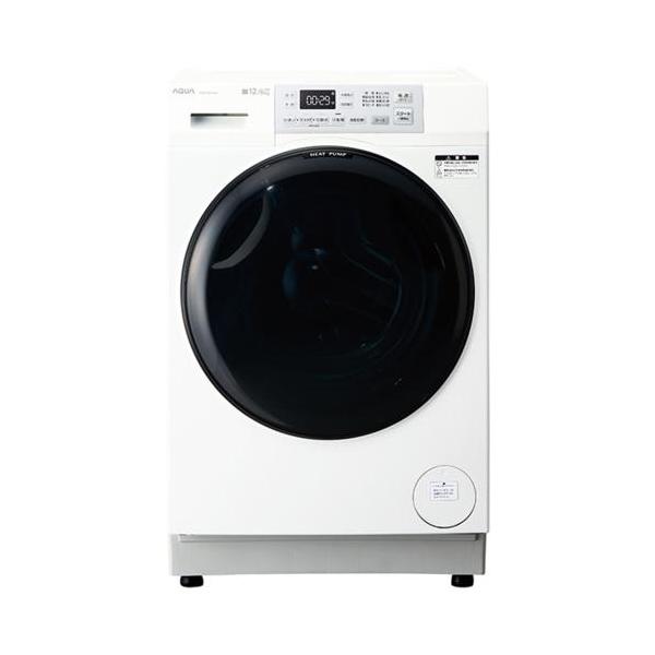 標準設置料金込】アクア(AQUA) AQW-SD12A-R-W ホワイト まっ直ぐドラム