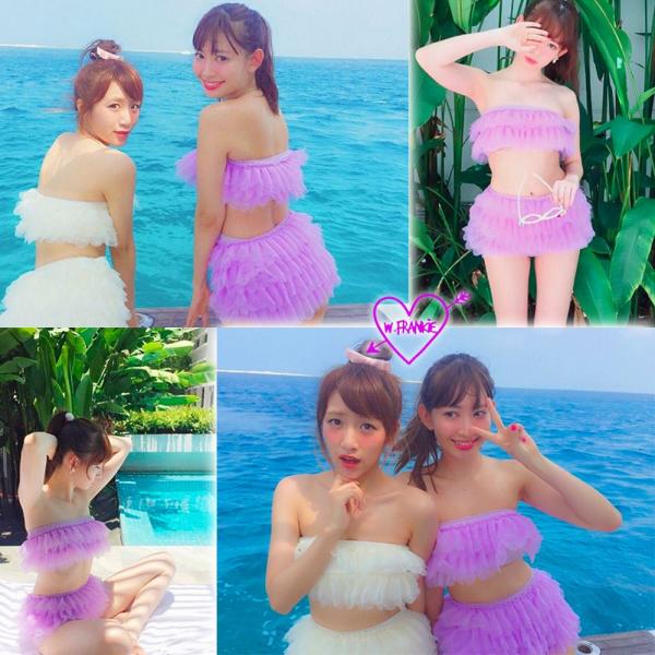 水着 ビキニ レディス ふわふわ 天使 フリル バンドゥ レース こじはる たかみな Buyee Buyee Japanese Proxy Service Buy From Japan Bot Online
