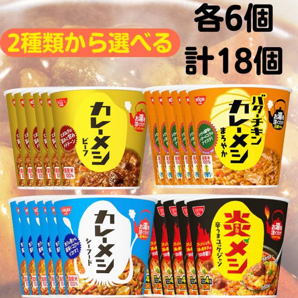 カレーメシ　即期品 日清食品 カレーメシ 炎メシ 3種セット □最短賞味期限2025.11.8