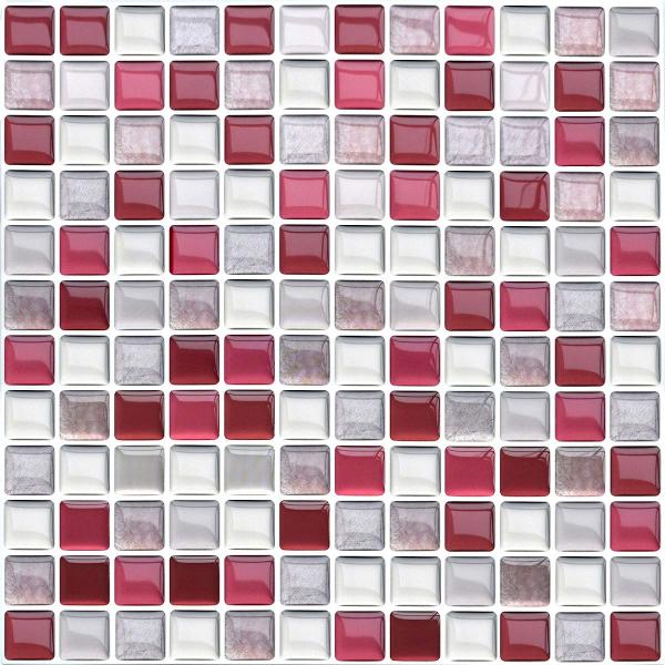 【商品概要】【本物っぽくリアル】ガラスタイルのツヤ、光沢、立体感、目地など質感を再現する3Dリメイクシール。台紙から剥がして並べて貼るだけでリフォーム完成できで、初心者にもプロのように仕上がり可能です。はがせるタイプで賃貸に適用されます。【...