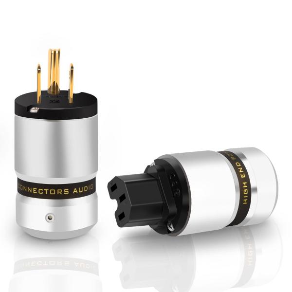 Monosaudio オーディオ用電源プラグ 純銅 3ピン 電源コネクタ 自作電源