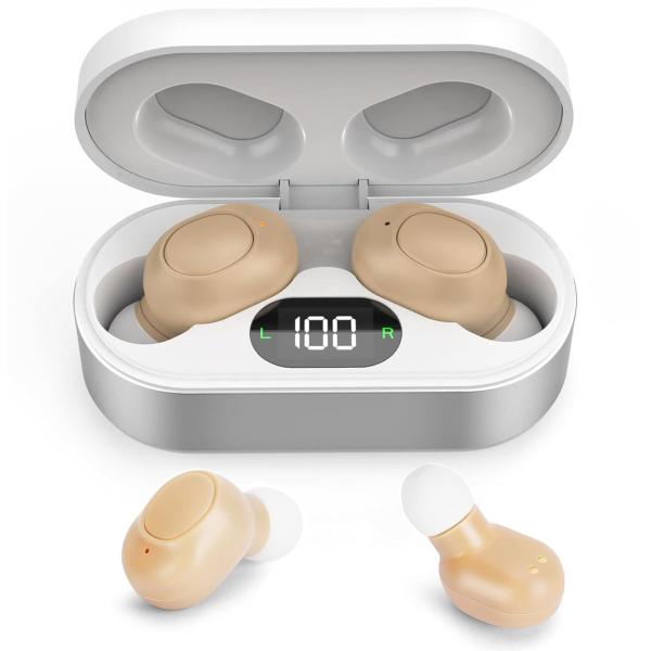 他サイト： Vimaydo 集音器 しゅうおんき 高齢者集音器 音声拡聴器 両耳対応 USB充電式 耳穴式 4段階音量調節 小型 軽量 簡単操作 両親 敬老の日の商品画像