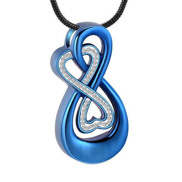 【並行輸入品】メモリアルジュエリー インフィニティ 記念品 火葬 骨壺 ネックレス ジュエリー Love Me Forever For Woma
