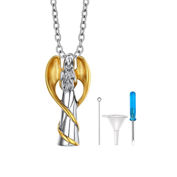 【並行輸入品】Richsteel Wing Mary ジュエリー Richsteel Gold Virgin Mary Urn Neklace