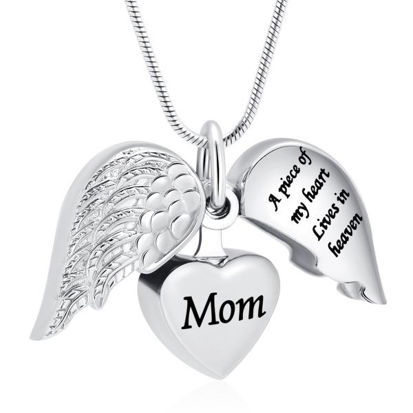 【並行輸入品】MFRZBVO 火葬ジュエリー ハート骨壺ネックレス 人間の遺灰 レディース メンズ A Piece of My Heart Li