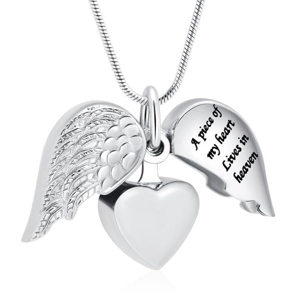 【並行輸入品】MFRZBVO 火葬ジュエリー ハート骨壺ネックレス 人間の遺灰 レディース メンズ A Piece of My Heart Li