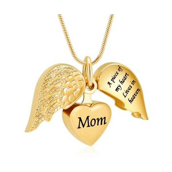 【並行輸入品】MFRZBVO 火葬ジュエリー ハート骨壺ネックレス 人間の遺灰 レディース メンズ A Piece of My Heart Li