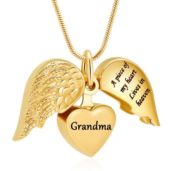 【並行輸入品】MFRZBVO 火葬ジュエリー ハート骨壺ネックレス 人間の遺灰 レディース メンズ A Piece of My Heart Li