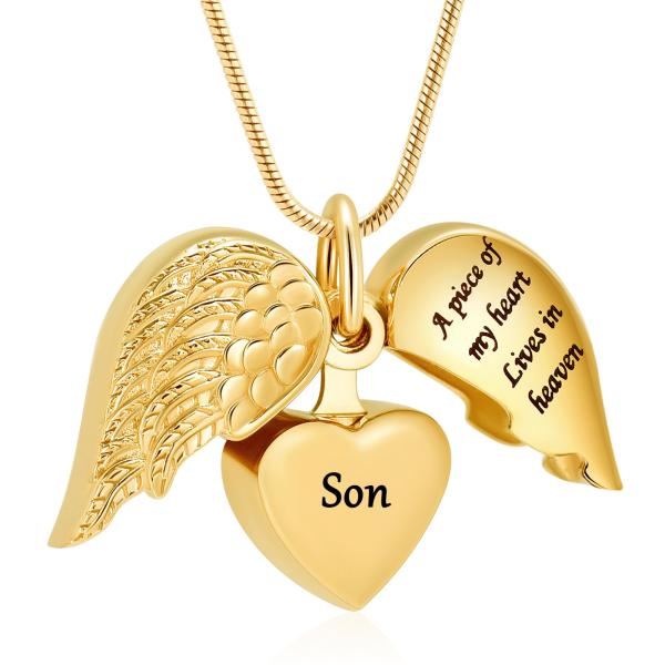 【並行輸入品】MFRZBVO 火葬ジュエリー ハート骨壺ネックレス 人間の遺灰 レディース メンズ A Piece of My Heart Li
