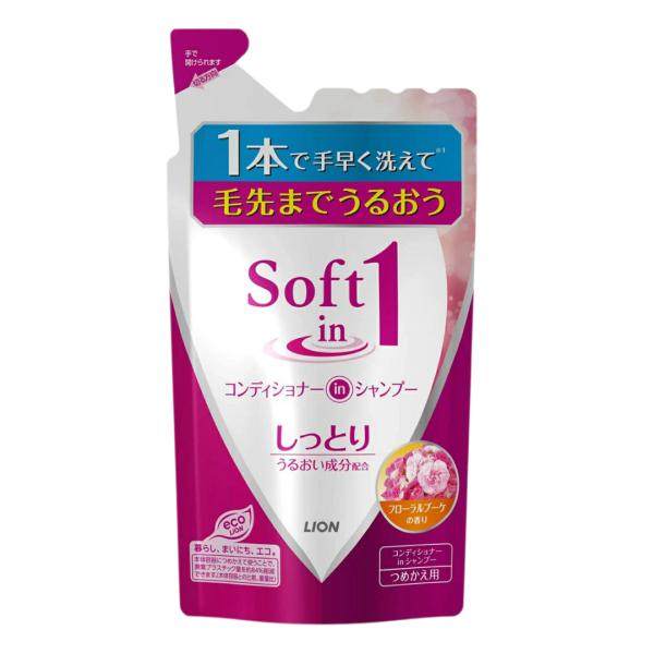 ライオン ソフトインワンシャンプー しっとりタイプ つめかえ用 380ml