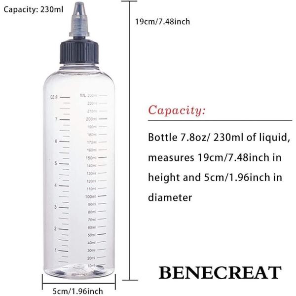 Benecreat 8個セット230ml目盛りドロッパーボトル ツイストキャップ クリアボトル グルー オイル 水絵具 液体容器 滴瓶 クラ Buyee Buyee 日本の通販商品 オークションの代理入札 代理購入