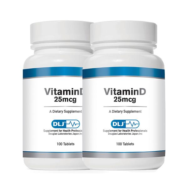 2個セット ビタミンD 1000 IU 100粒 VitaminD 25mcg Vitamin D
