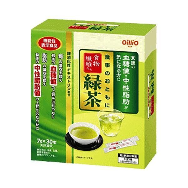 機能性表示食品 食事のおともに食物繊維入り緑茶 7g×30本