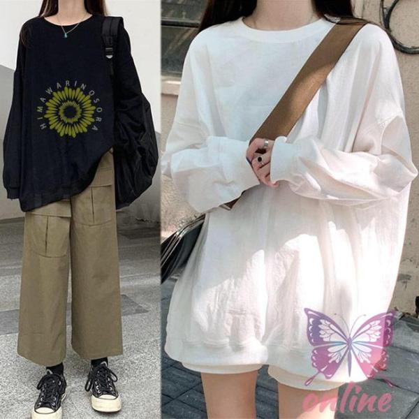 爆買 スウェットトレーナー レディース スウェット トップス ゆったり 白 トレーナー 黒 カジュアルトップス 秋 春 スウェットトップス 無地レディース用のプルオーバースウェットトップスが新入荷ゆったりとしたシルエットでカジュアルな雰囲気...