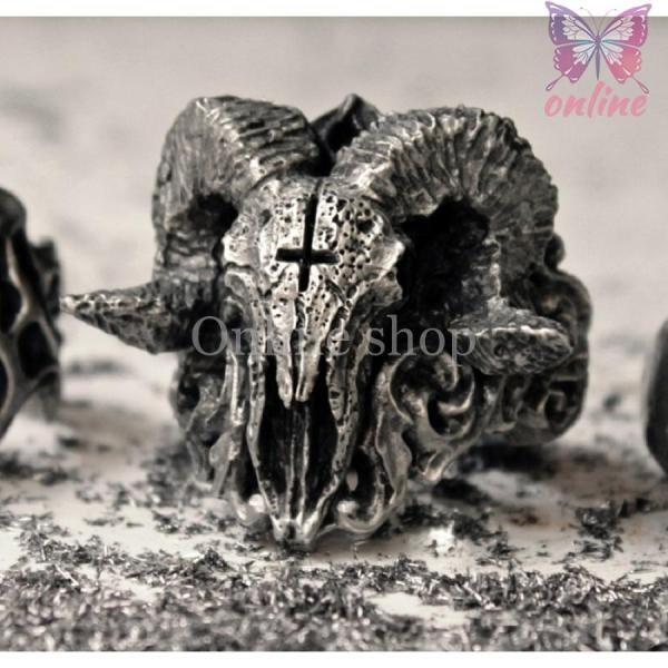 【LOOT】 Devil’s Ring リング 925 片角 逆十字架 LOOT】 Devil's Ring リング 925 片角 逆十字架