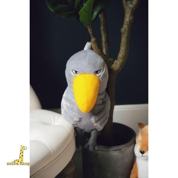 ハシビロコウ　等身大ぬいぐるみ　イエロー ぬいぐるみ ハシビロコウ 鳥ぬいぐるみ グッズ 動物 雑貨 置物