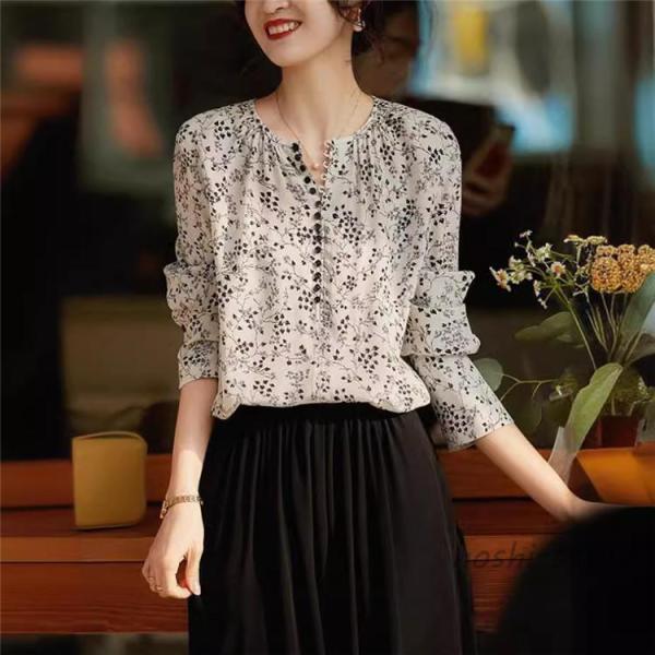ブラウス レディース 40代50代 オシャレブラウス 春夏新作 シフォン