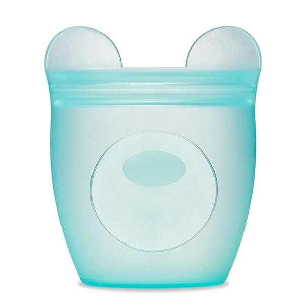 ジップトップ Zip Top シリコーンバッグ 保存袋 日本品 ベビー スナック ベアー 118ml ブルー フリーザーバッグ 繰り返し