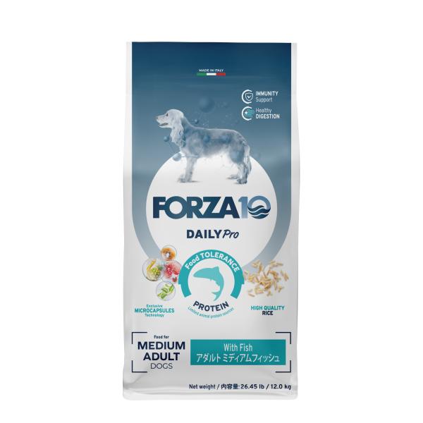 FORZA10アダルトミディアムフィッシュ12kg FORZA10 Forza10 Daily Pro ドッグフード アダルトミディアム