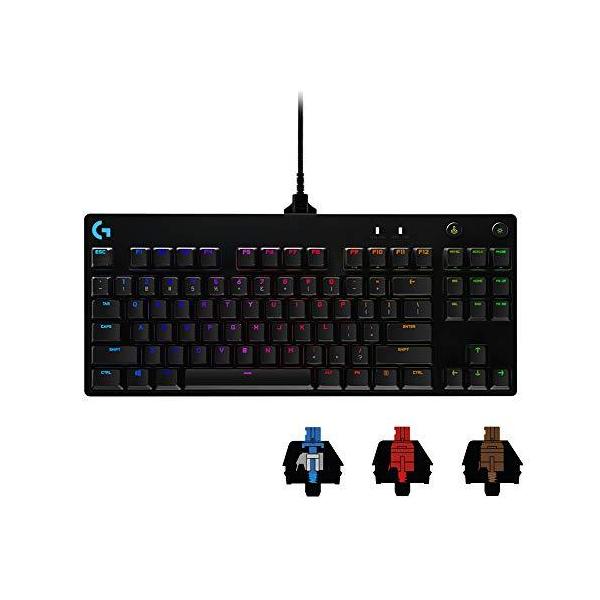 売れ筋がひ新作！ さくら機電Logitech G PRO Mechanical Gaming Keyboard, Ultra Portable  Tenkeyless Design, Detachable Micro USB Cable, 16.8 Million Color LIGHTSYNC  RGB Backlit Keys