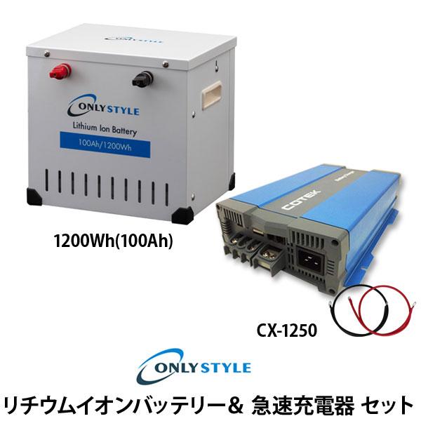 [旧型]リチウムイオンバッテリー1200Wh＆急速充電器セット
