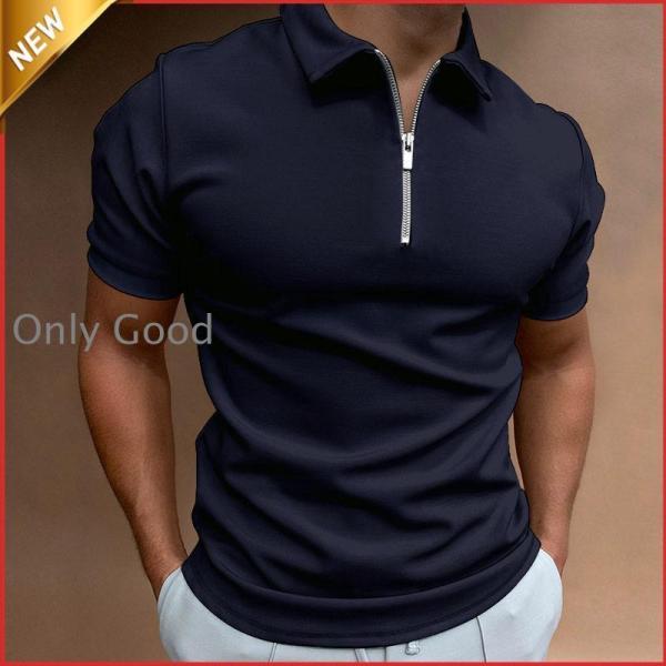 シャツ メンズ ハーフジップ 半袖 父の日 ゴルフ 切り替え ビジネス