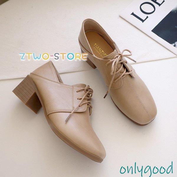 パンプス レディース 秋靴 レザーシューズ 太めヒール ローファー リボンエナメル オックスフォードシューズ  ポインテッドトゥパンプス 歩きやすい 革靴 通勤