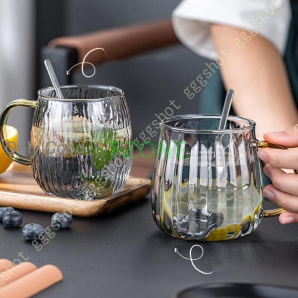 耐熱ガラスティーカップ マグカップ コップ キッチン用品 電子レンジ対応 食洗器対応 おしゃれ ガラスマグ ティーカップ キッチン ガラスカップ ガラスコップ